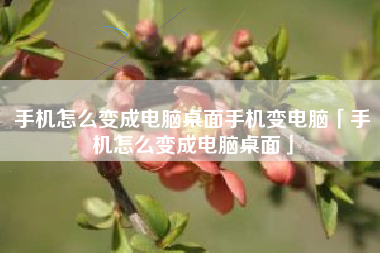 手机怎么变成电脑桌面手机变电脑「手机怎么变成电脑桌面」